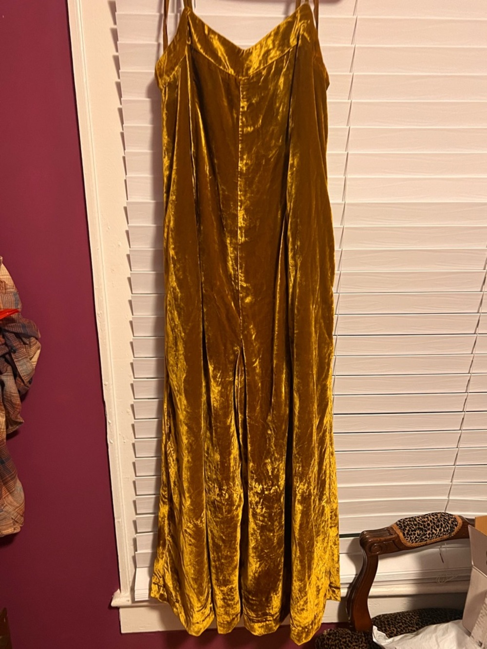 Gold Velvet Maeve Jumpsuit